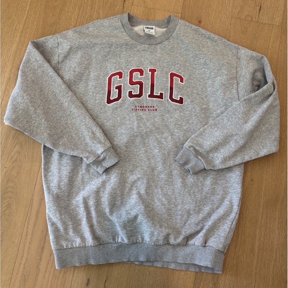 Gym Shark Lifting Club Sweatshirt Activewear Gym GSLC Cotton Medium Pullover